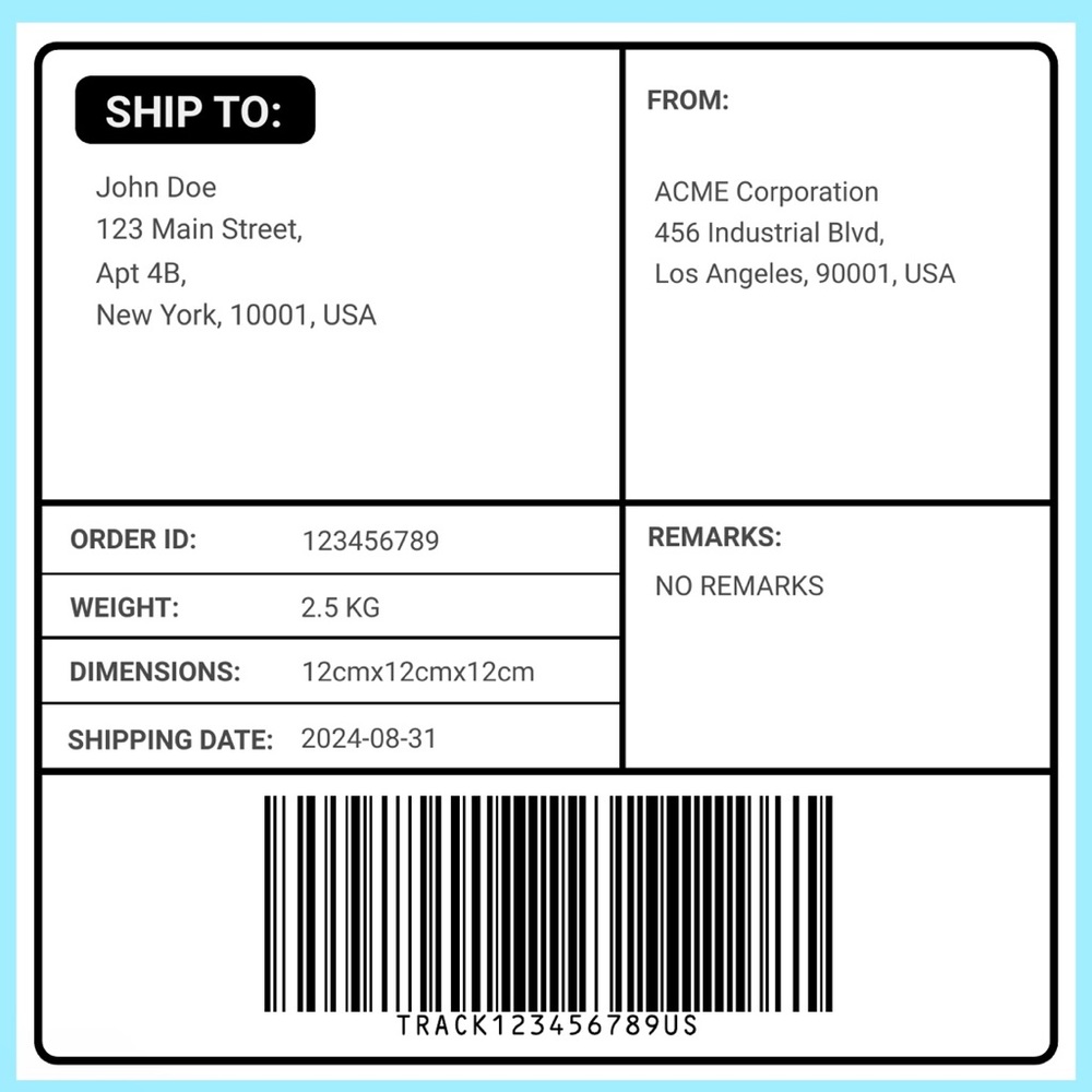 Shipping Label